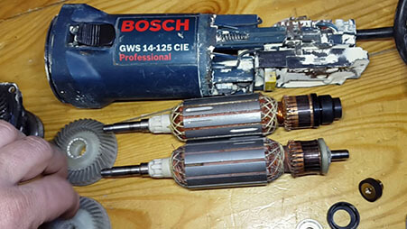 Ремонт углошлифовальной машины Bosch