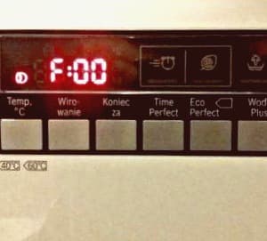Ошибка F00 на стиральной машине Бош